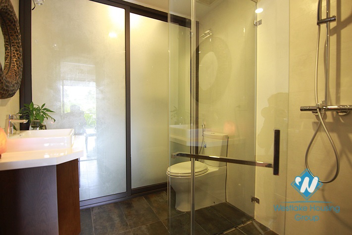 Beautiful apartment with 4 bedrooms for rent in Dang Thai Mai street, Tay Ho, Hanoi